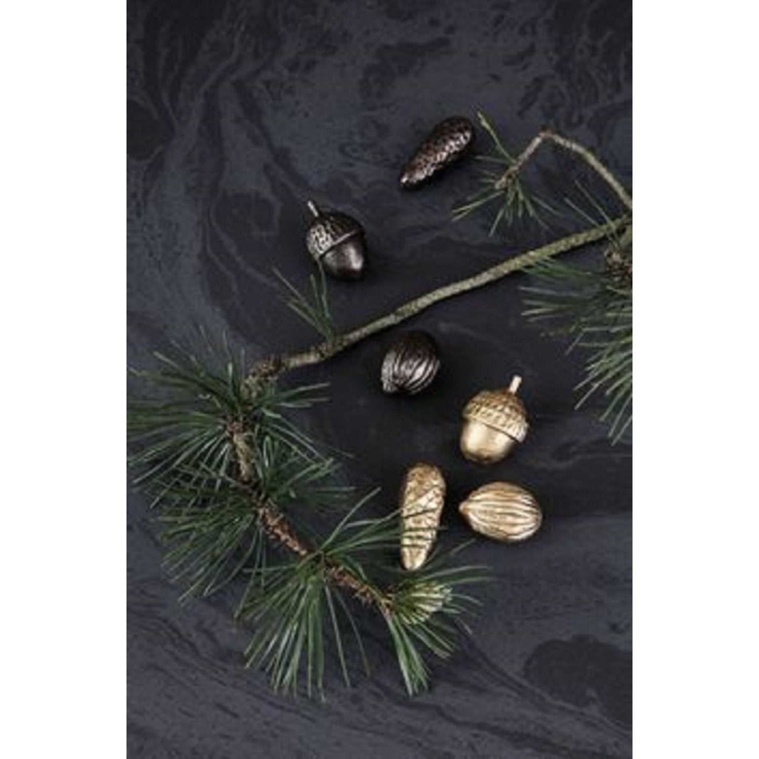 Ferm Living Winterland Treasures From The Forest, Brass Black