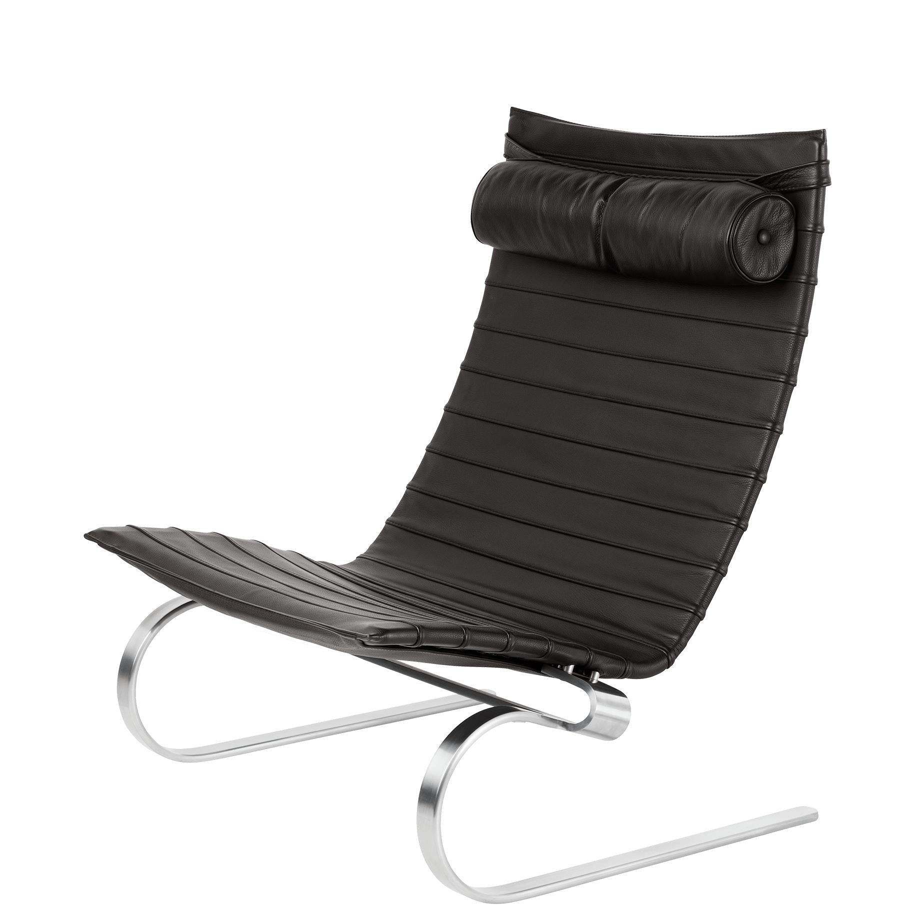 Fritz Hansen Pk20 Lounge Chair, Black Leather