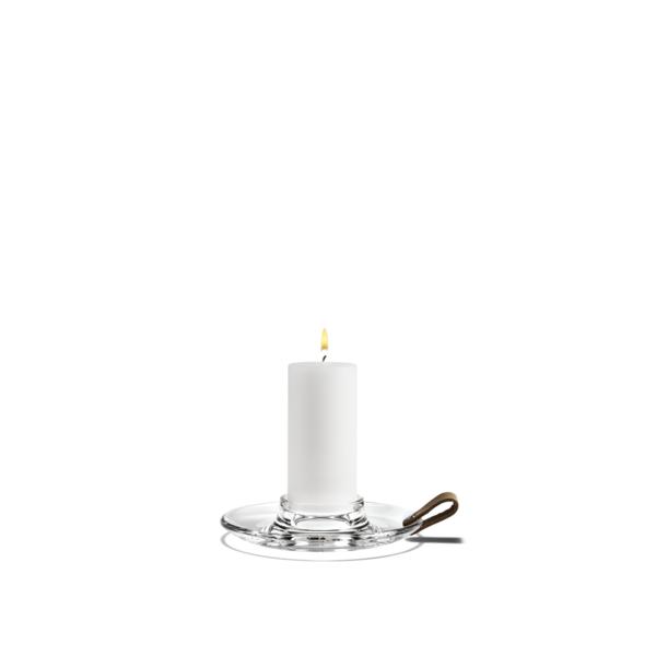 Holmegaard Design With Light Candle Holder, Clear, 17 Cm