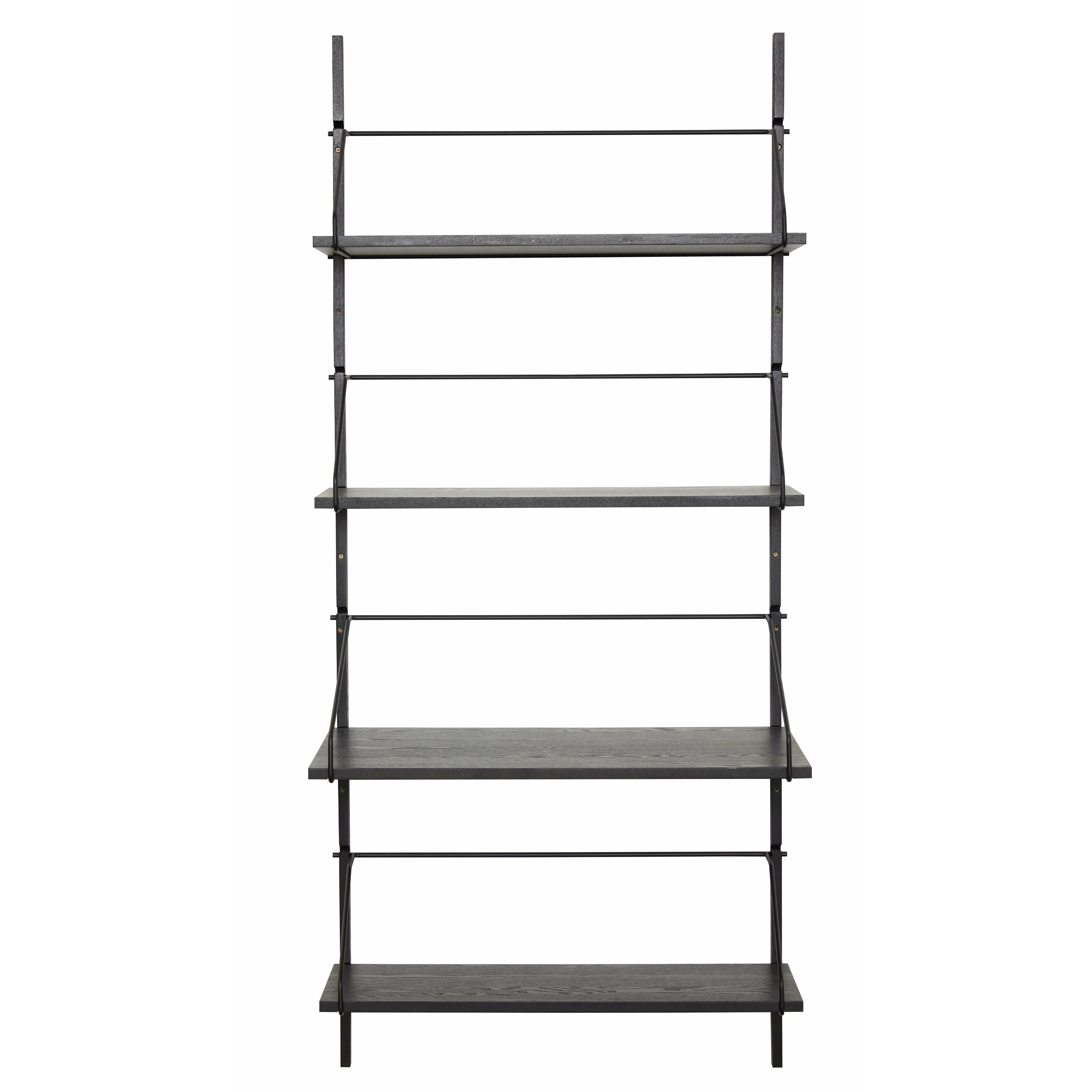 Hübsch Norm Shelf Metal / Ash Fsc Black