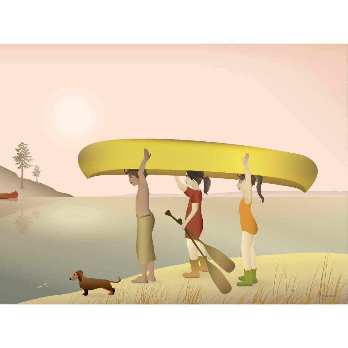 Vissevasse Canoe Poster, 15X21 Cm-Wanddekoration-Vissevasse-5713138805915-F-2018-059-S-VIS-inwohn