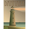 Vissevasse Denmark Lighthouse Poster, 30 X40 Cm