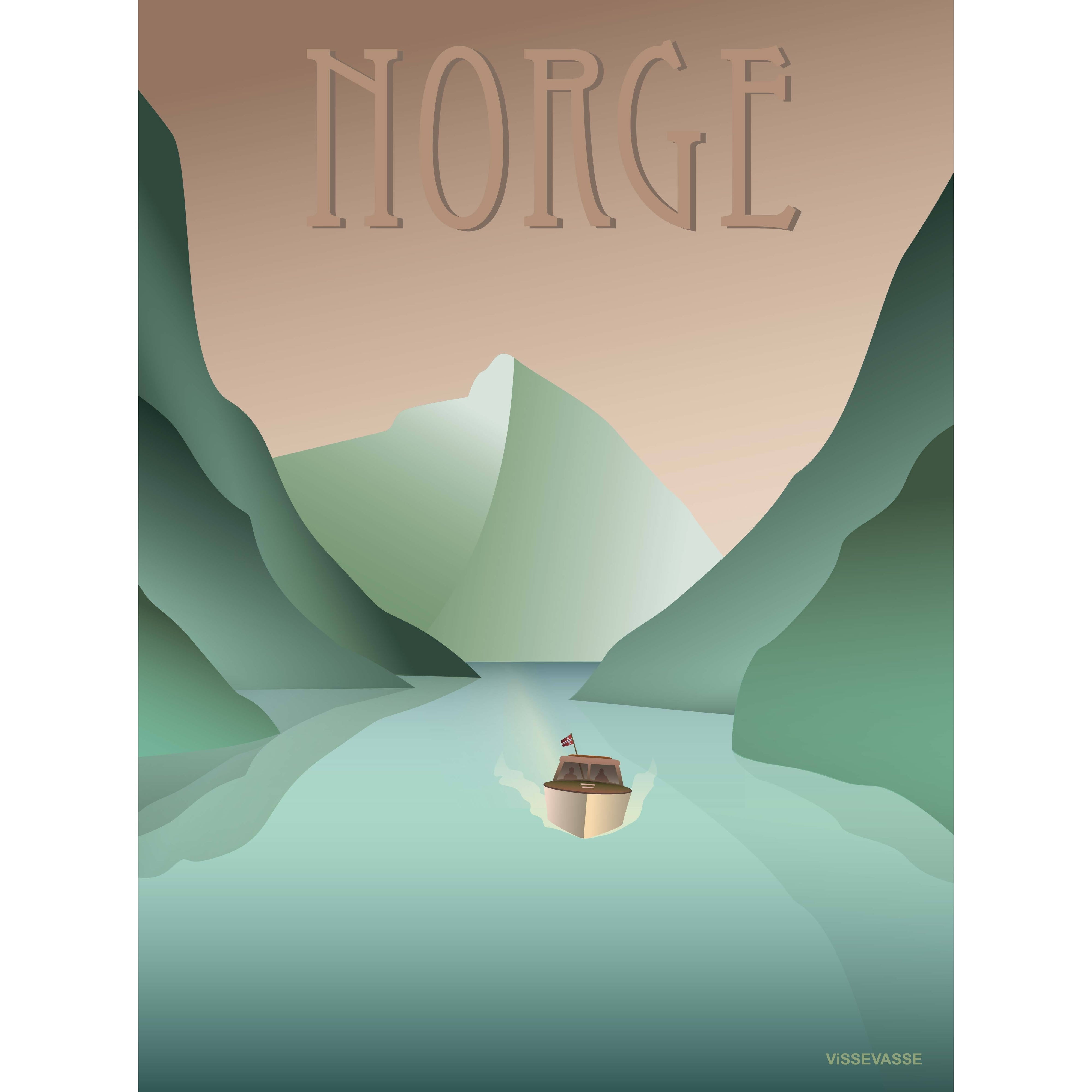 Vissevasse Norwegen Fjord Poster, 15X21 Cm-Wanddekoration-Vissevasse-5713138440017-F-2014-400-S-VIS-inwohn