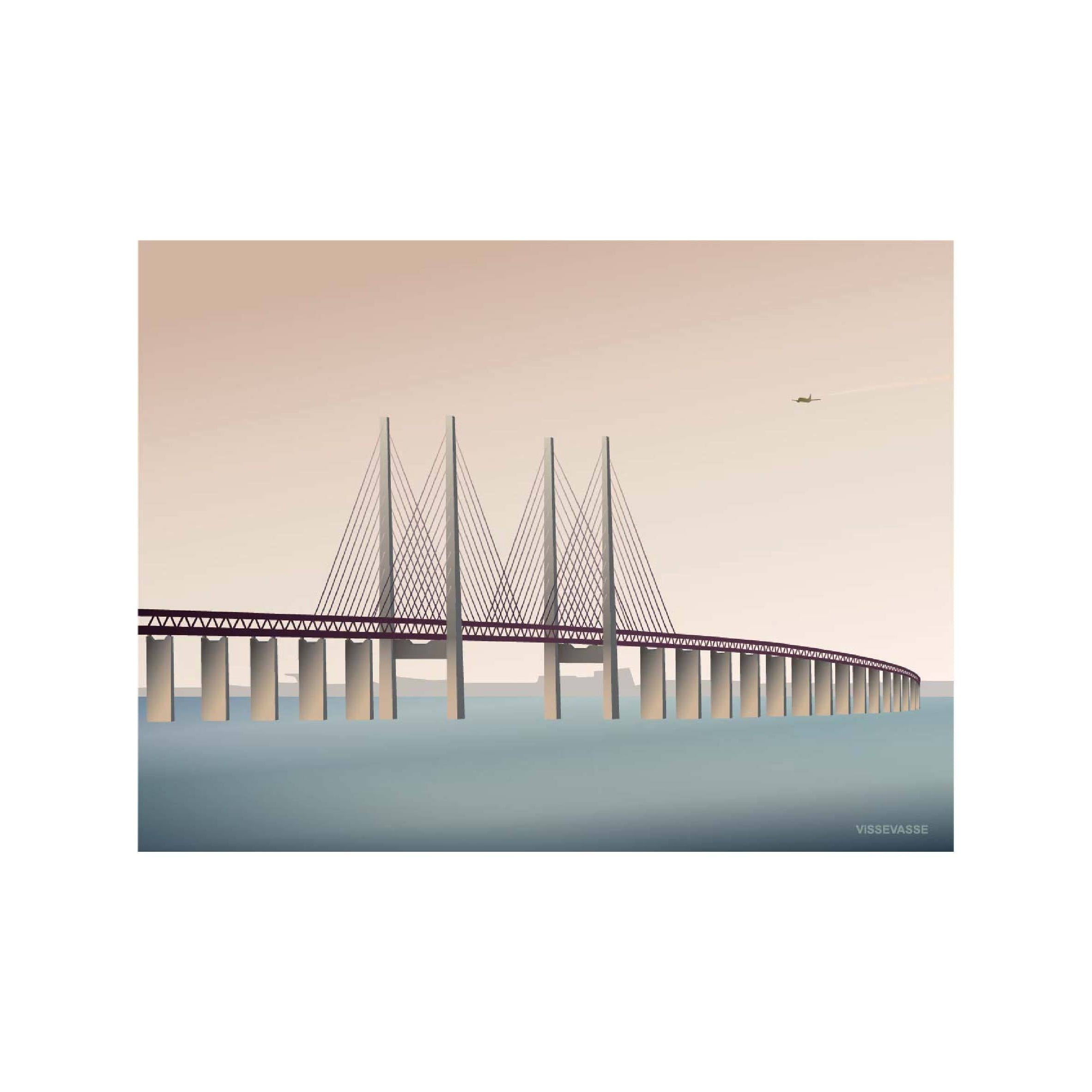 Vissevasse Øresundsbrücke Poster, 15X21 Cm-Wanddekoration-Vissevasse-5713138720119-F-2017-201-S-VIS-inwohn
