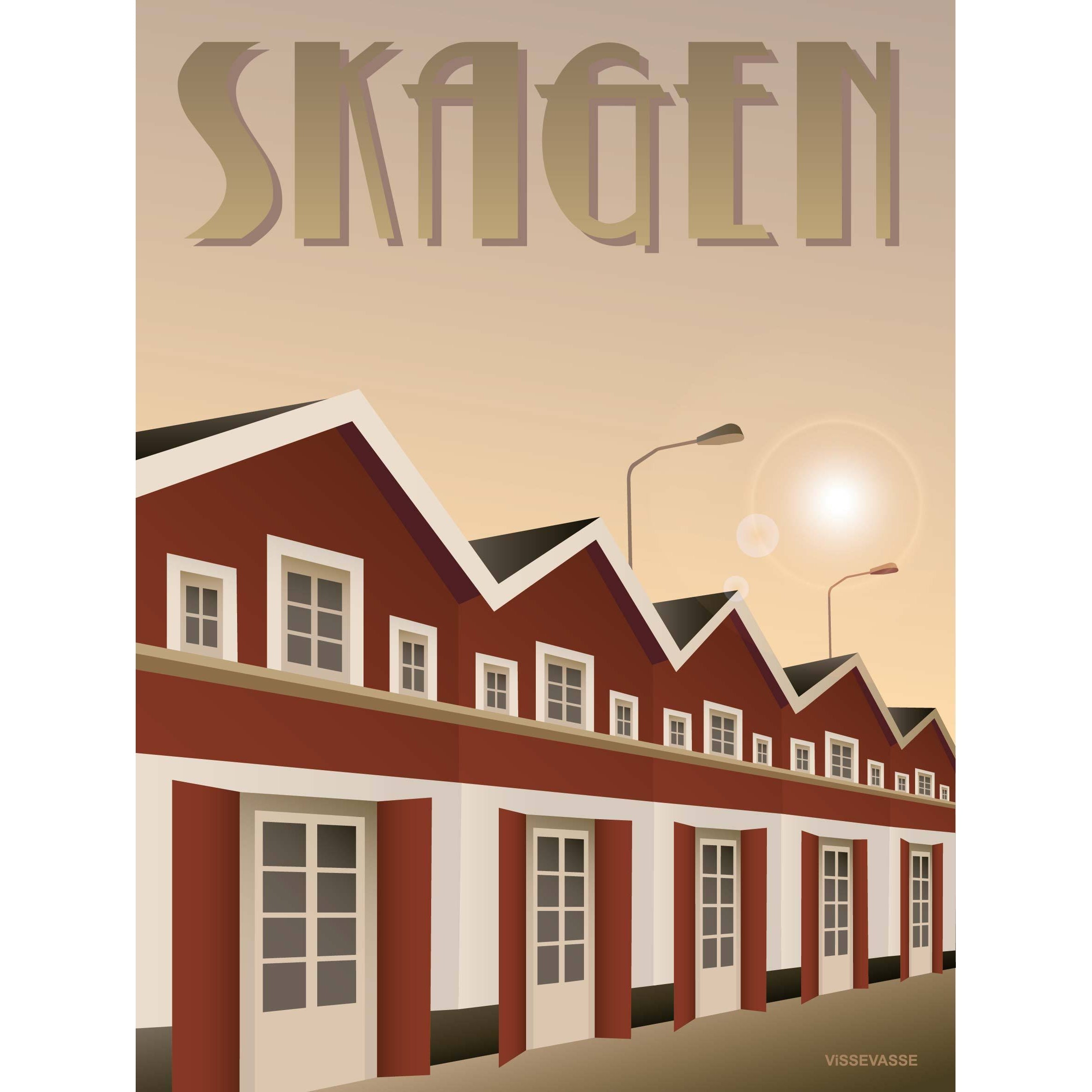 Vissevasse Skagen Hafen Poster, 15X21 Cm-Wanddekoration-Vissevasse-5713138430414-F-2014-304-S-VIS-inwohn